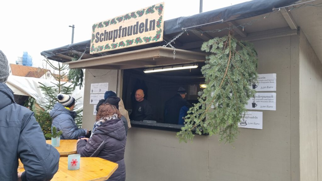 Stand beim Gammertinger Weihnachtsmarkt